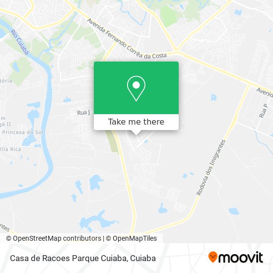 Casa de Racoes Parque Cuiaba map