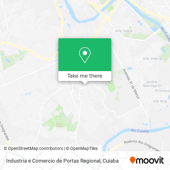 Industria e Comercio de Portas Regional map