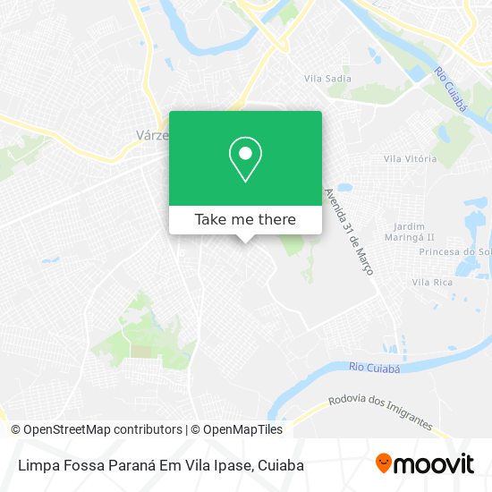 Limpa Fossa Paraná Em Vila Ipase map