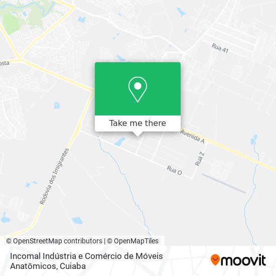 Incomal Indústria e Comércio de Móveis Anatômicos map