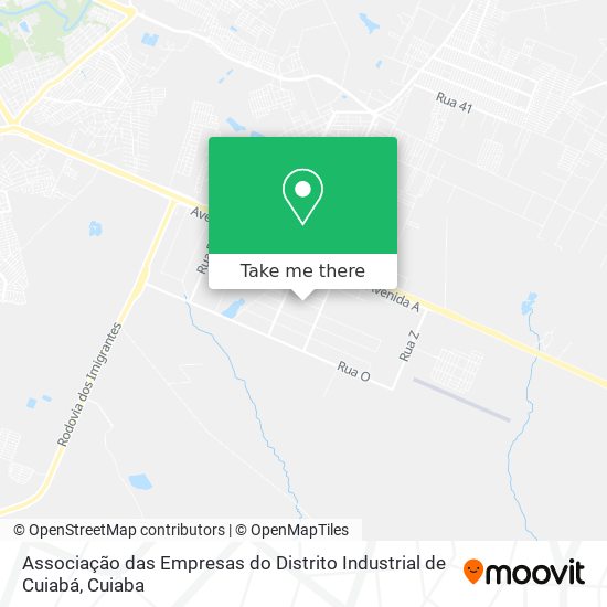 Associação das Empresas do Distrito Industrial de Cuiabá map