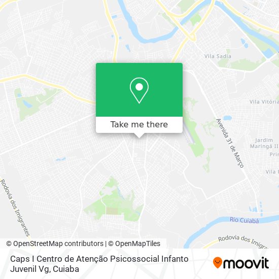 Caps I Centro de Atenção Psicossocial Infanto Juvenil Vg map