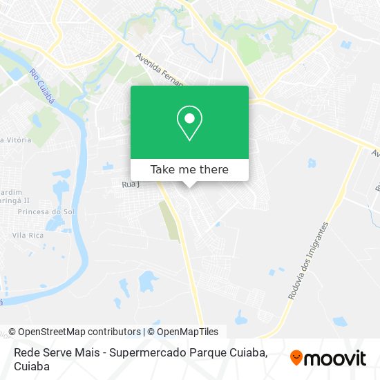 Rede Serve Mais - Supermercado Parque Cuiaba map