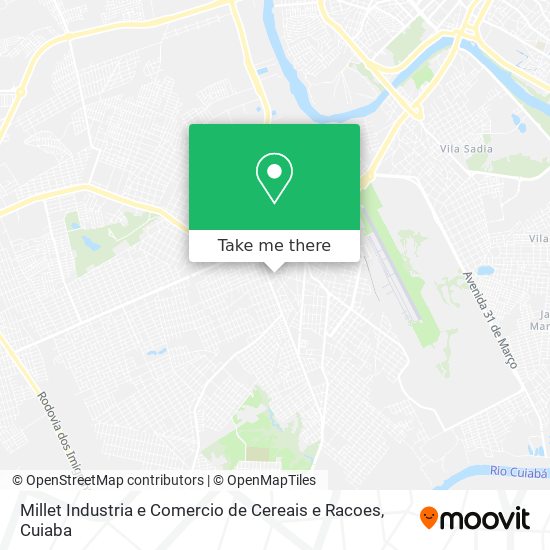 Millet Industria e Comercio de Cereais e Racoes map