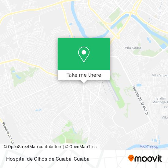 Hospital de Olhos de Cuiaba map