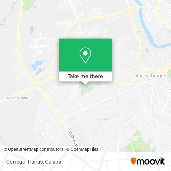 Córrego Traíras map