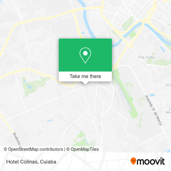 Hotel Colinas map
