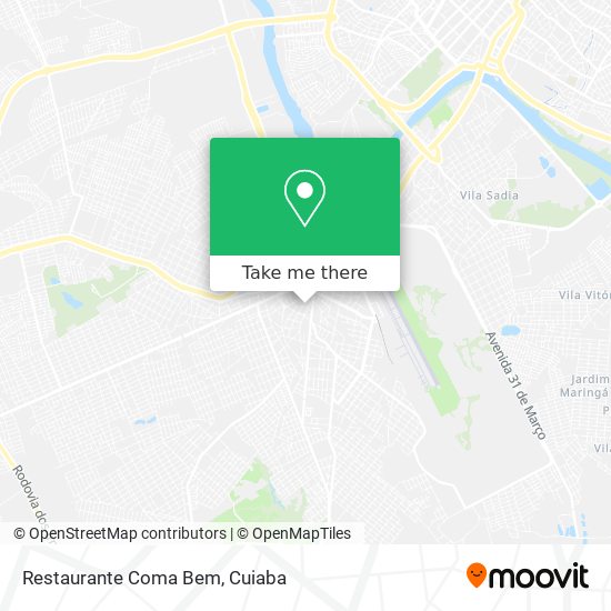 Mapa Restaurante Coma Bem