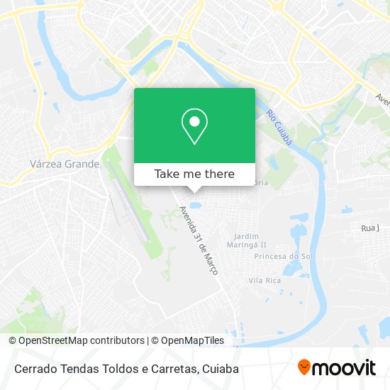 Cerrado Tendas Toldos e Carretas map