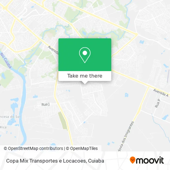 Copa Mix Transportes e Locacoes map