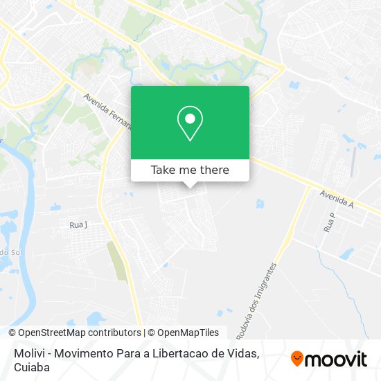 Molivi - Movimento Para a Libertacao de Vidas map