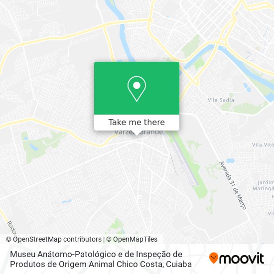 Museu Anátomo-Patológico e de Inspeção de Produtos de Origem Animal Chico Costa map