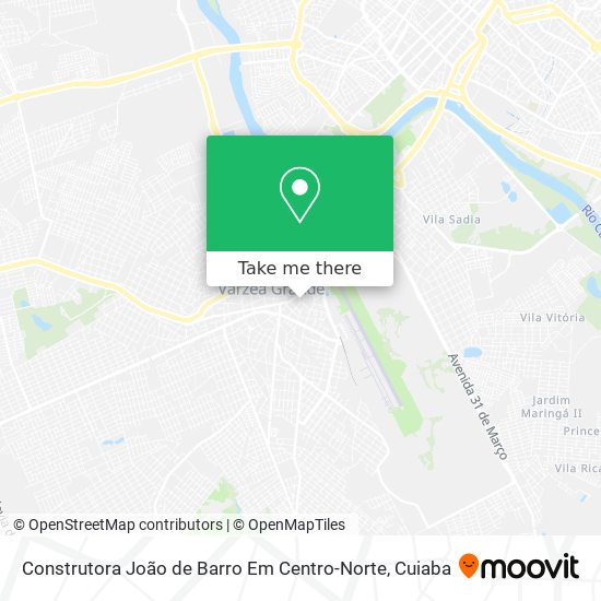 Mapa Construtora João de Barro Em Centro-Norte