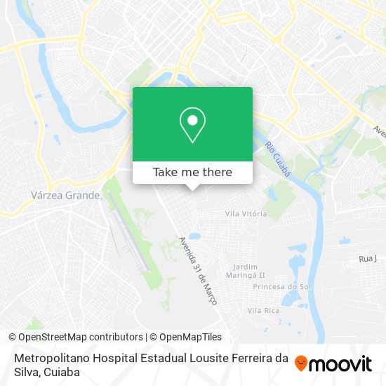 Metropolitano Hospital Estadual Lousite Ferreira da Silva map