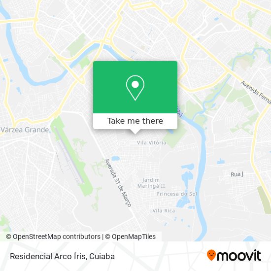 Residencial Arco Íris map