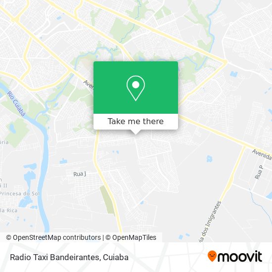 Radio Taxi Bandeirantes map