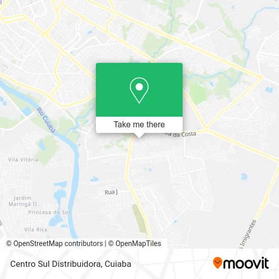 Centro Sul Distribuidora map