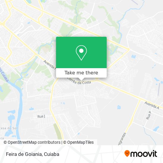 Mapa Feira de Goiania