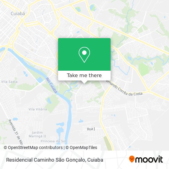 Mapa Residencial Caminho São Gonçalo