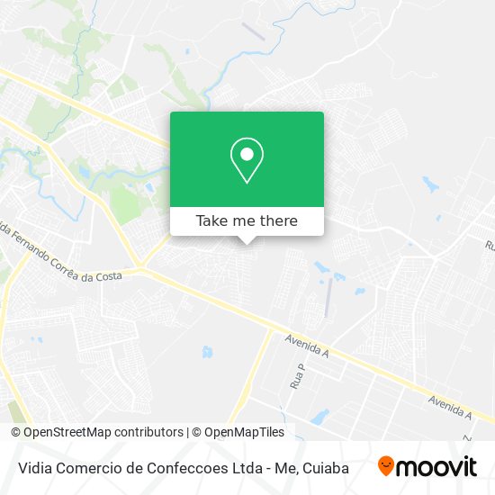 Vidia Comercio de Confeccoes Ltda - Me map