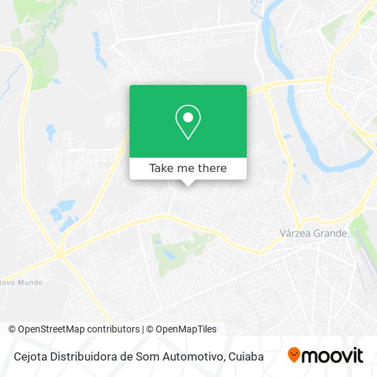 Mapa Cejota Distribuidora de Som Automotivo