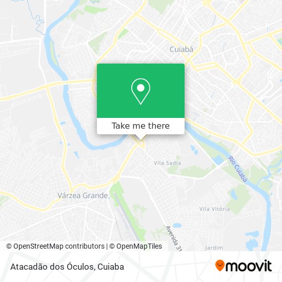Atacadão dos Óculos map