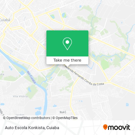 Auto Escola Konkista map