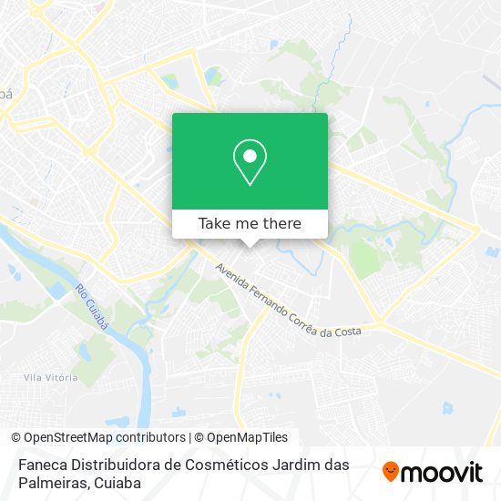 Faneca Distribuidora de Cosméticos Jardim das Palmeiras map