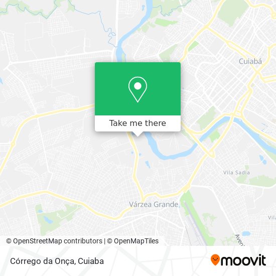 Córrego da Onça map