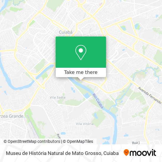 Museu de História Natural de Mato Grosso map
