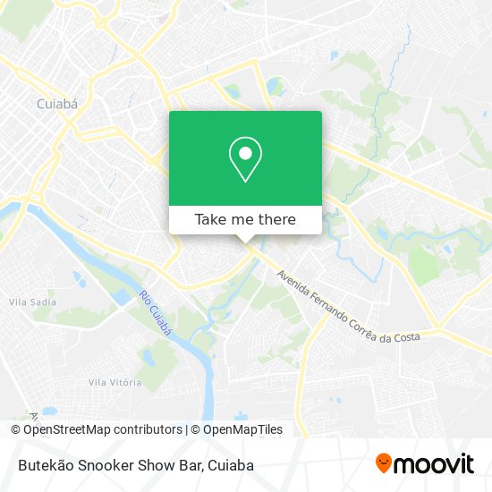 Butekão Snooker Show Bar map