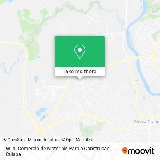 W. A. Comercio de Materiais Para a Construcao map