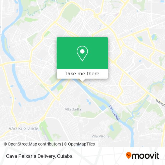 Cava Peixaria Delivery map