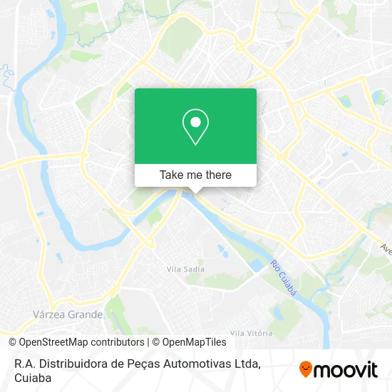 R.A. Distribuidora de Peças Automotivas Ltda map