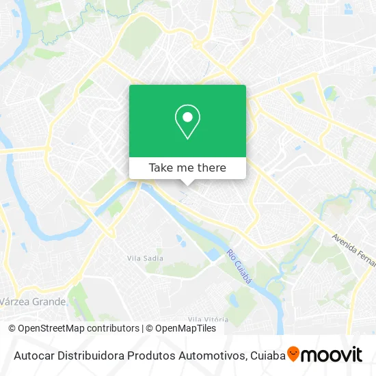 Autocar Distribuidora Produtos Automotivos map
