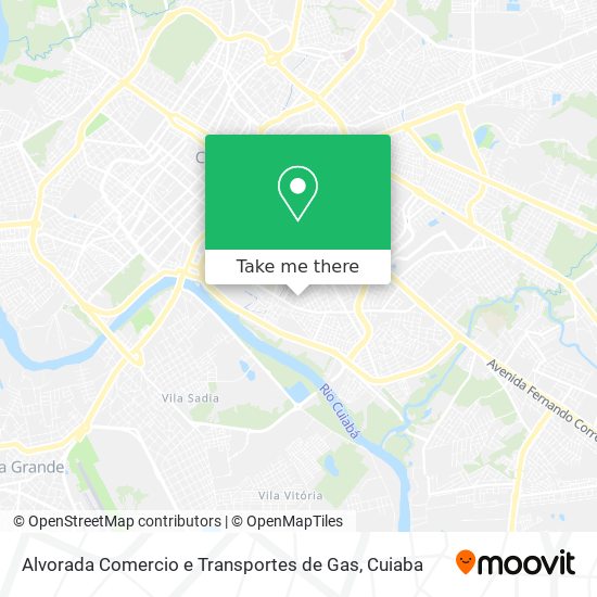 Alvorada Comercio e Transportes de Gas map