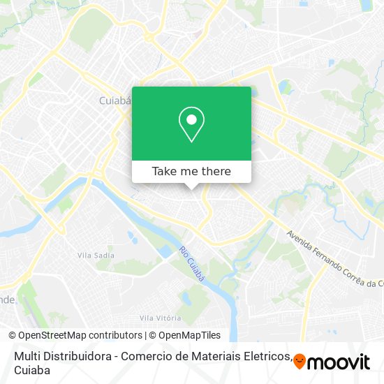 Multi Distribuidora - Comercio de Materiais Eletricos map