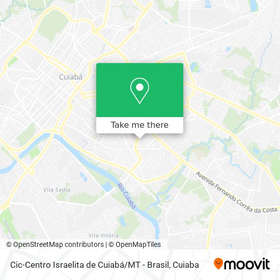 Cic-Centro Israelita de Cuiabá / MT - Brasil map
