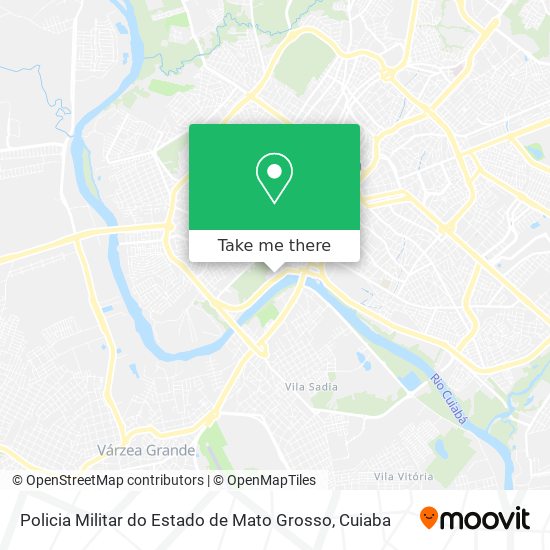 Policia Militar do Estado de Mato Grosso map