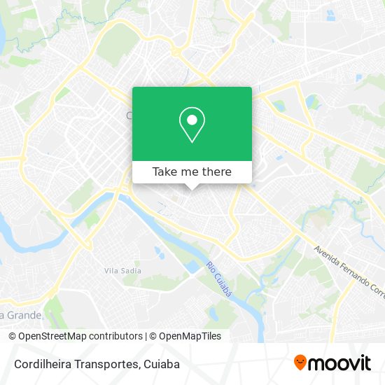 Cordilheira Transportes map
