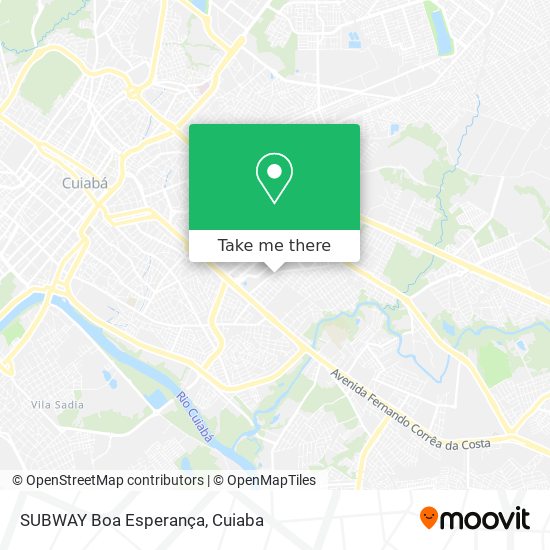 SUBWAY Boa Esperança map