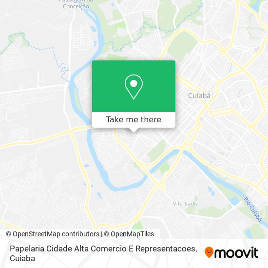 Papelaria Cidade Alta Comercio E Representacoes map