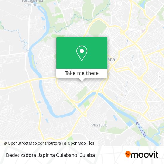 Dedetizadora Japinha Cuiabano map