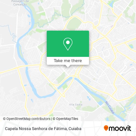 Mapa Capela Nossa Senhora de Fátima