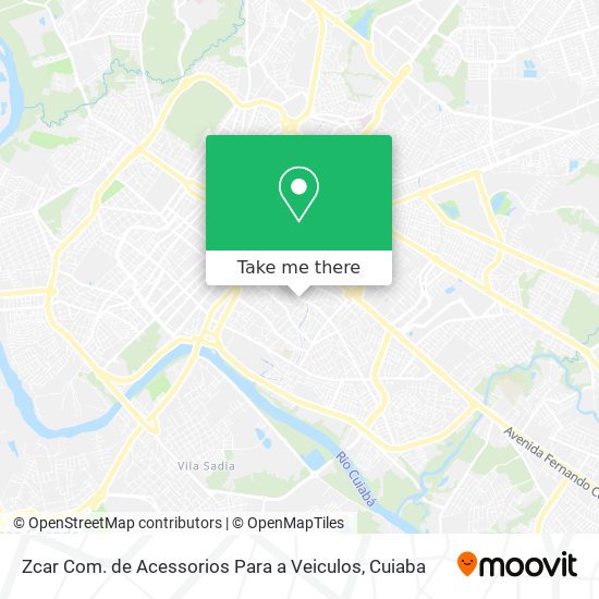 Zcar Com. de Acessorios Para a Veiculos map