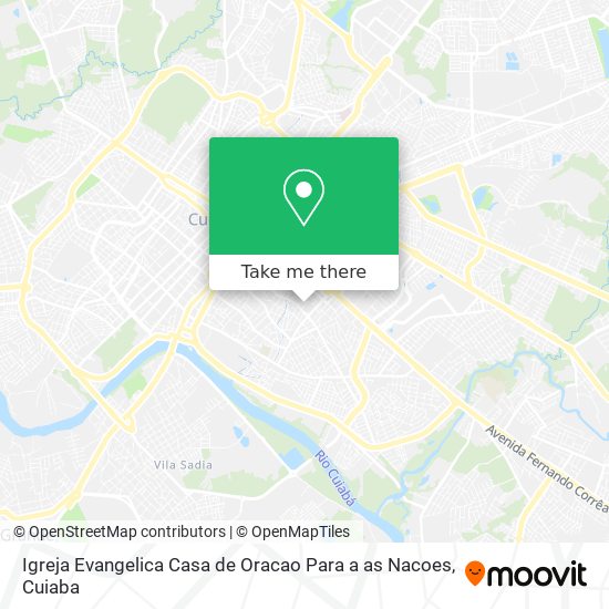 Igreja Evangelica Casa de Oracao Para a as Nacoes map