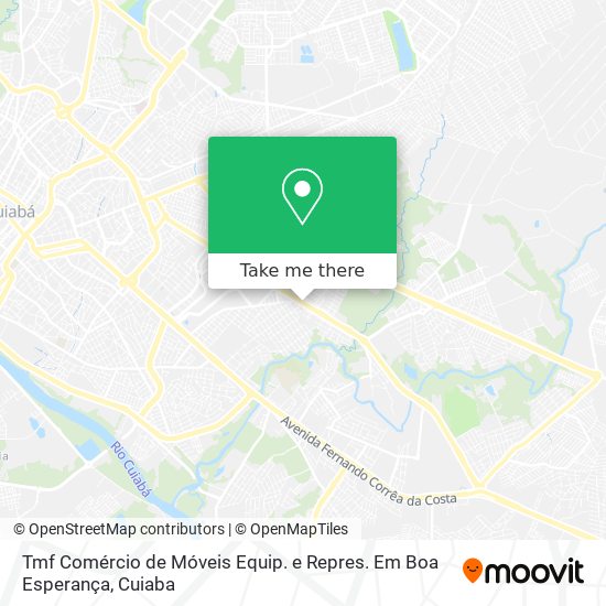 Tmf Comércio de Móveis Equip. e Repres. Em Boa Esperança map