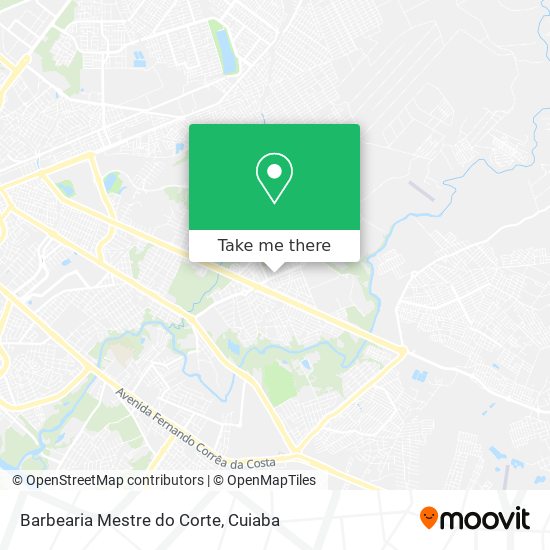 Mapa Barbearia Mestre do Corte