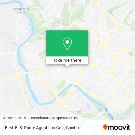 E. M. E. B. Padre Agostinho Colli map