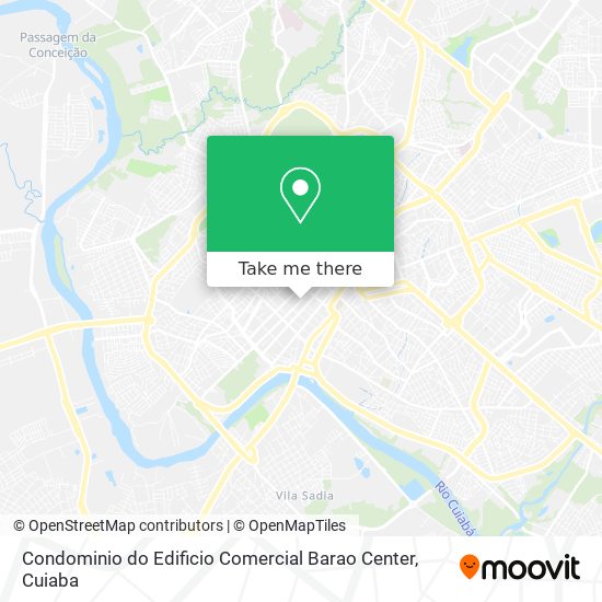 Mapa Condominio do Edificio Comercial Barao Center